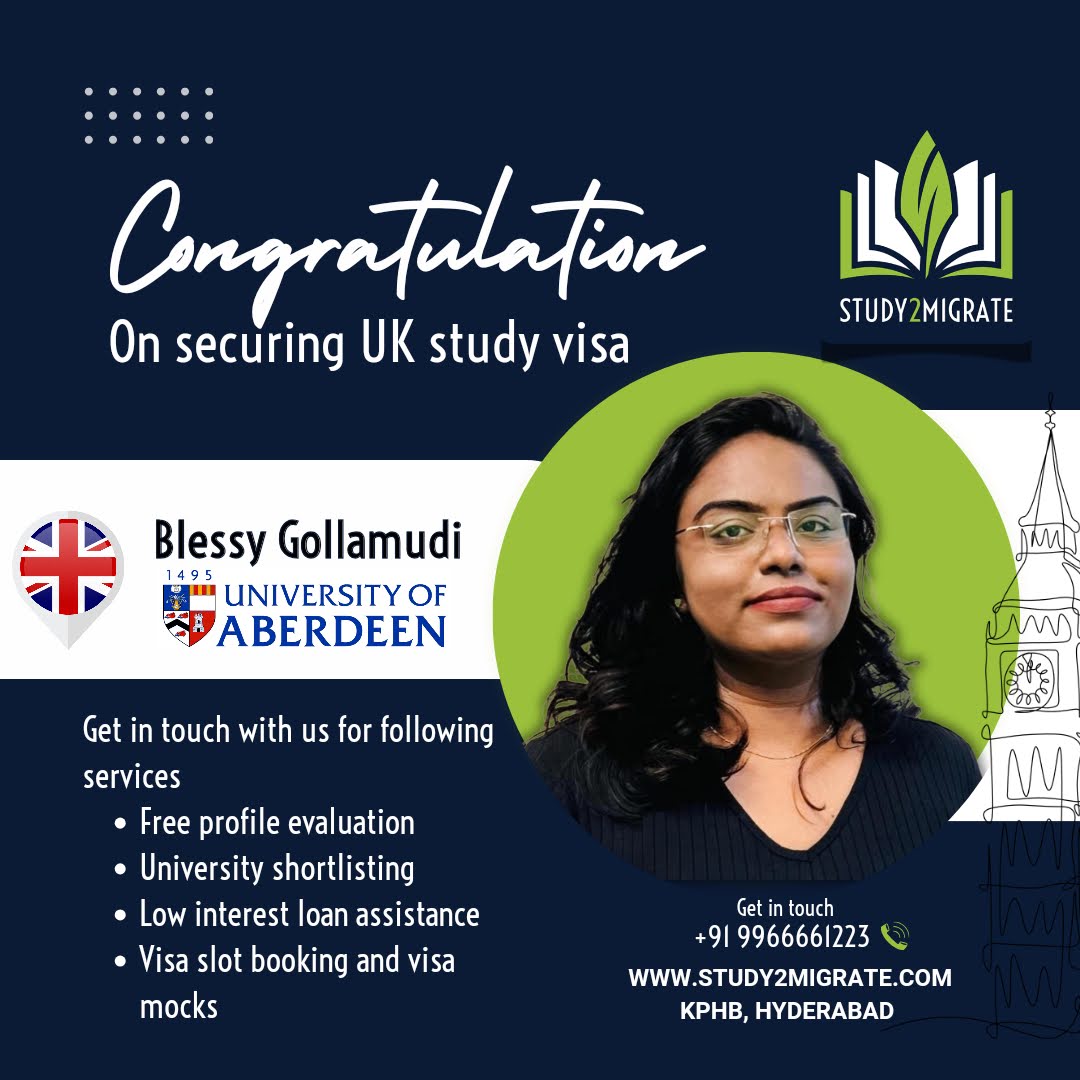 Blessy Gollamudi — UK Study Visa