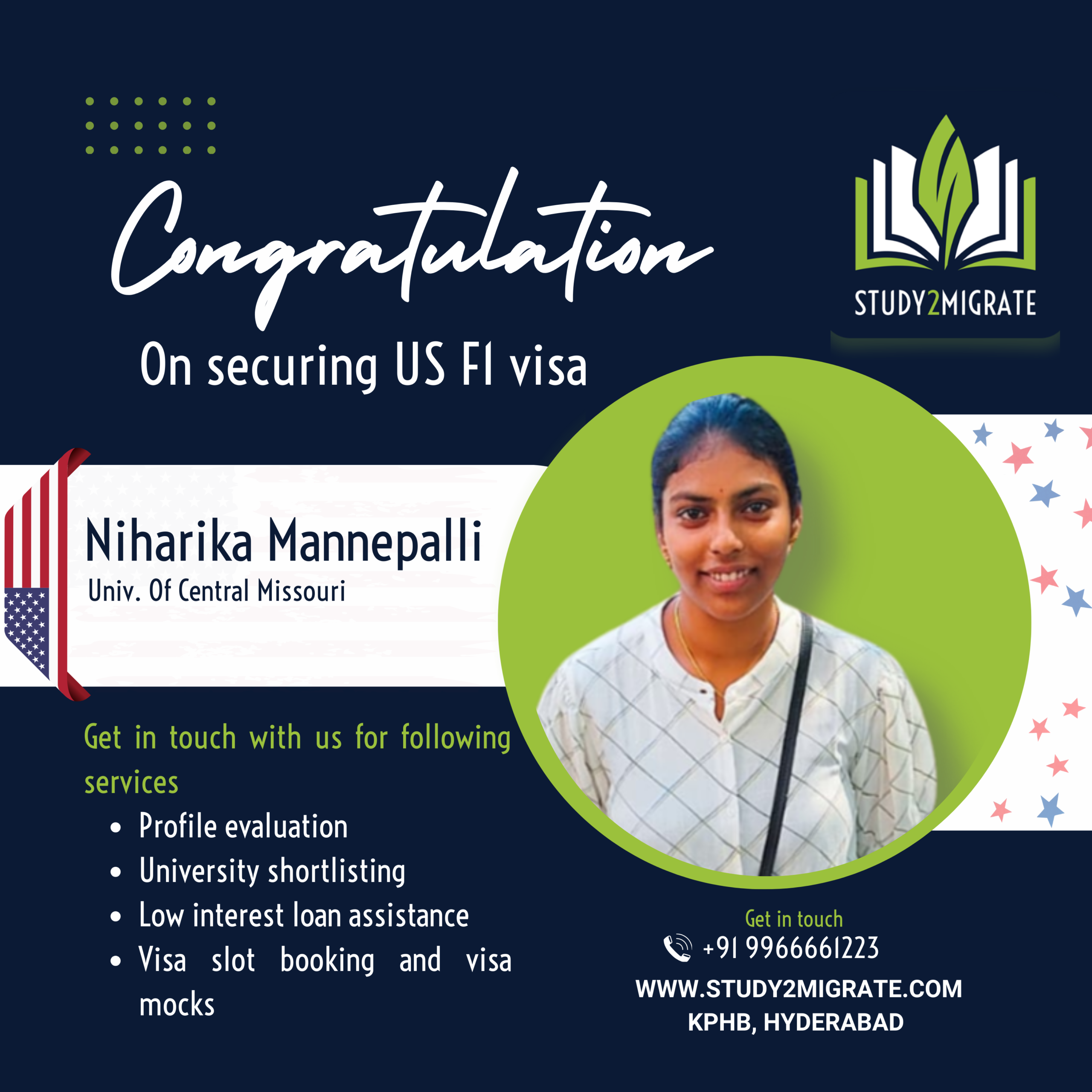 Niharika Mannepalli — US F1 Visa